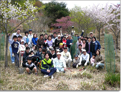 今回の植林活動に参加したメンバー