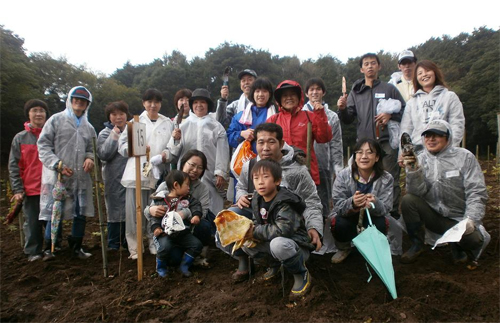 南島原市での植樹に参加