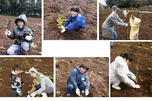 南島原市での植樹に参加