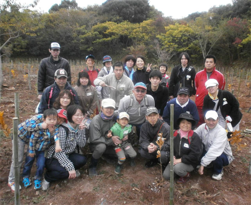 南島原市での植樹に参加（プリマルーケ）