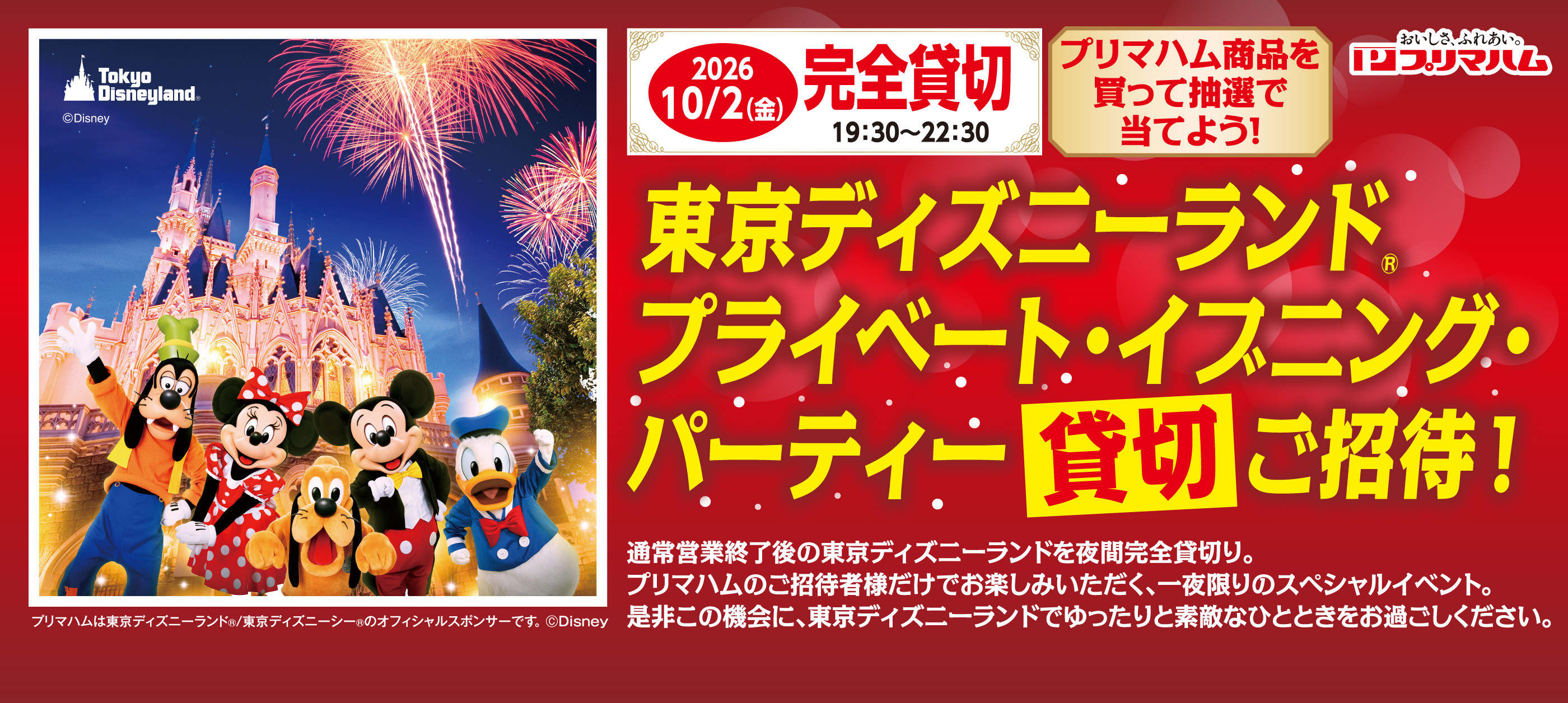 東京ディズニーランド®貸切ご招待