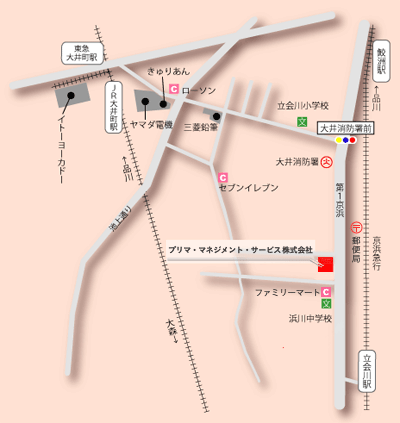 プリマ・マネジメント・サービス株式会社への地図