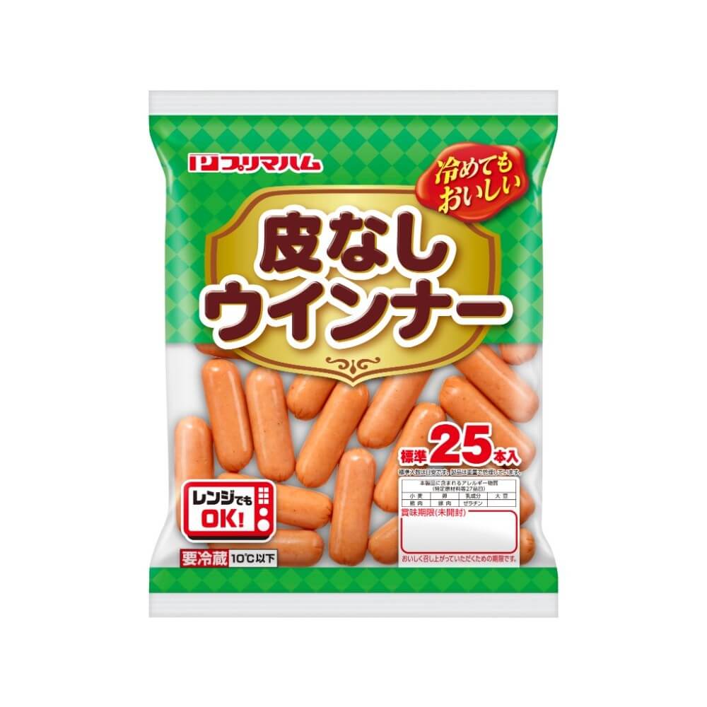 皮なしウインナー
