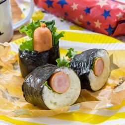 ウインナー巻きラップおにぎり