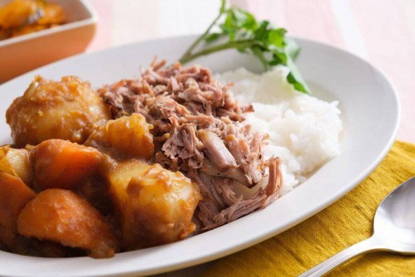 ハンパない肉感!プルドポーク&簡単煮込みカレー