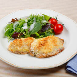 サラダチキンのかんたんパン粉焼き
