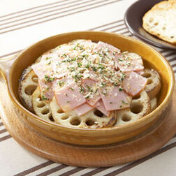 ハムとれんこんのこんがり焼き