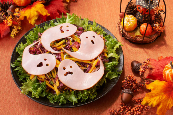 おばけハムのハロウィンサラダ