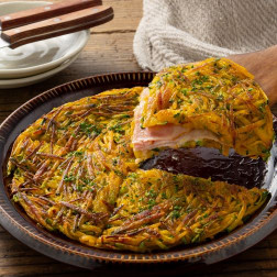 ロースハムとかぼちゃのガレット