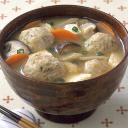 つくねの具だくさんお味噌汁