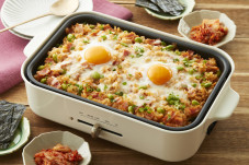 ベーコンとチーズのホットプレートポックンパ