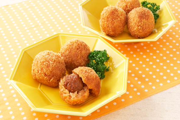 肉だんごライスコロッケ
