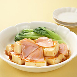 ハムと豆腐の旨辛煮