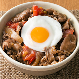 トマト牛丼