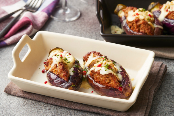 ハンバーグ de なすのファルシ