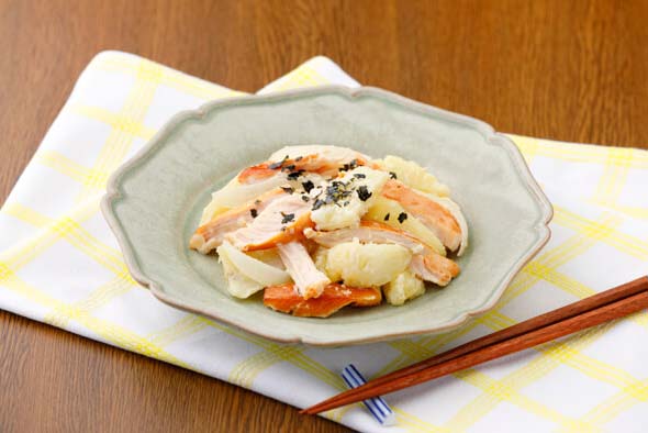 サラダチキンとポテトのゆずこしょう風味