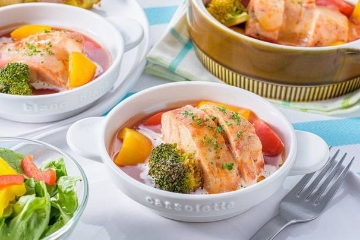 サラダチキンとたっぷり野菜のトマト煮込み