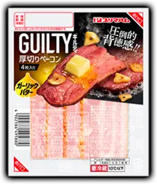 ギルティ厚切りベーコン　ガーリックバター