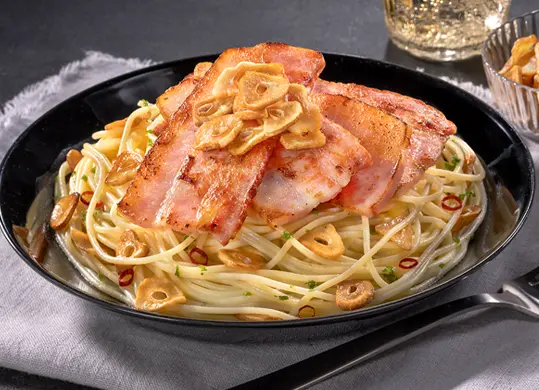 ギルティ厚切りベーコン　ガーリックバター