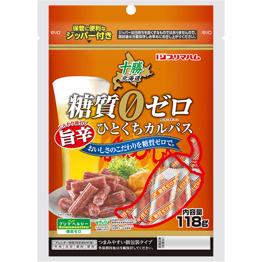 糖質ゼロ 旨辛ひとくちカルパス