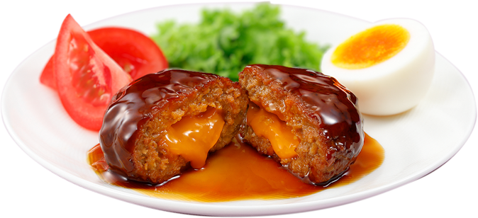 とろ～りてりたまハンバーグ