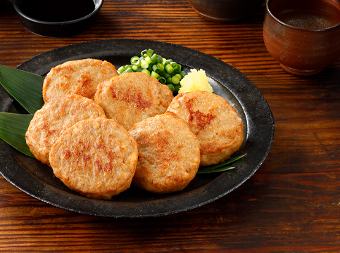 鶏肉で作った　さつま揚げ風